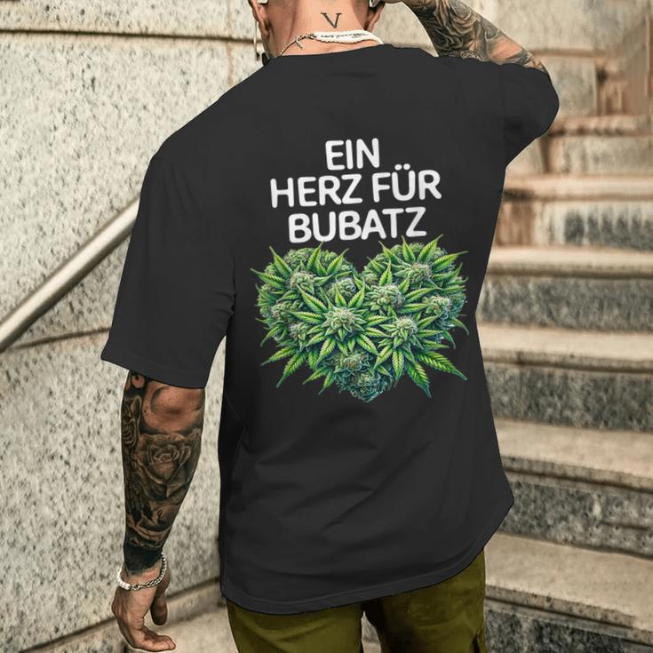 A Heart For Bubatz Bubatz Saying With Heart Bubatz T-Shirt mit Rückendruck Geschenke für Ihn