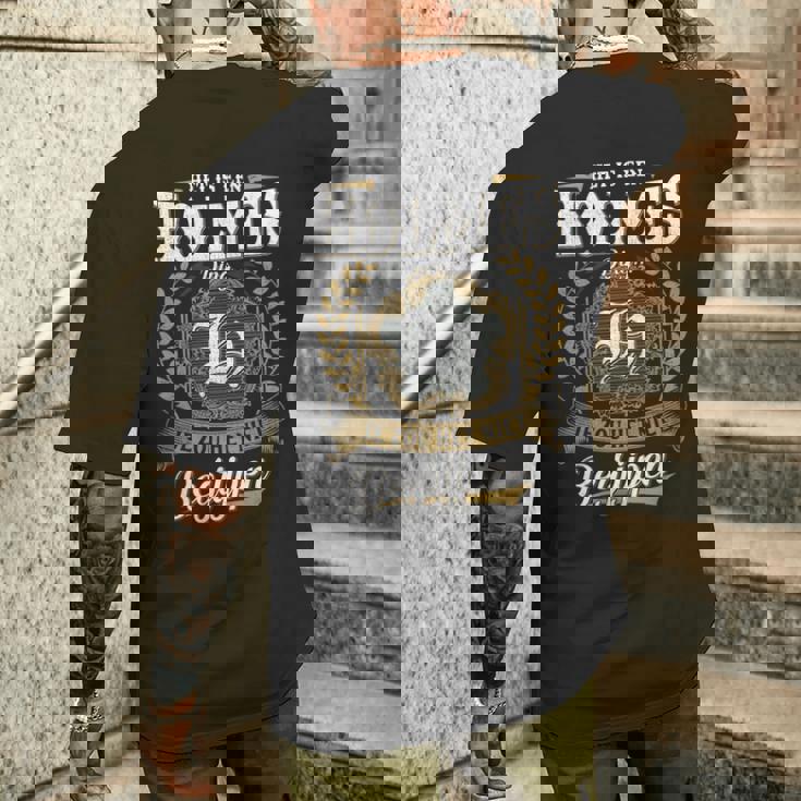 Het Is Een Holmes Ding Je Zou Het Niet Begrijpen Holmes Naam T-Shirt mit Rückendruck Geschenke für Ihn