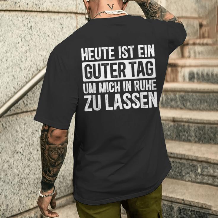 Heute Ist Ein Guter Tag Sayings T-Shirt mit Rückendruck Geschenke für Ihn