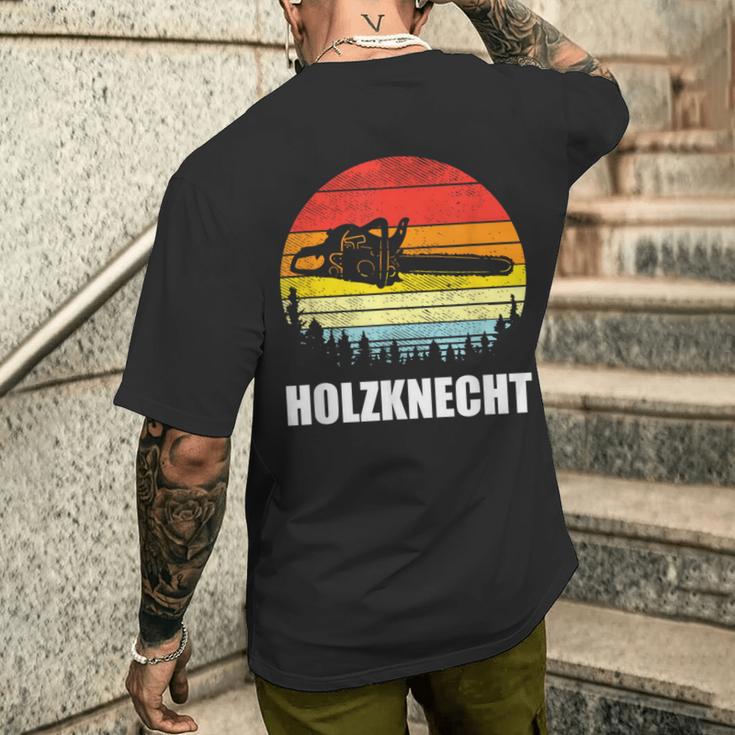 Holzknecht Woodcutter Chainsaw T-Shirt mit Rückendruck Geschenke für Ihn