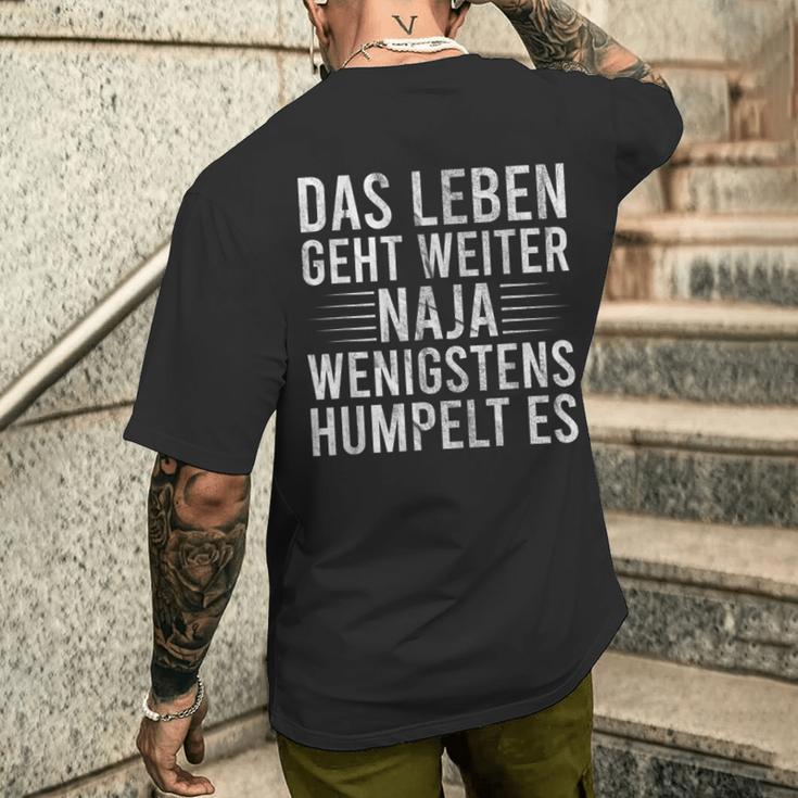 Humpeln Crücken Saying Meniscus Riss Cross Ligament Riss T-Shirt mit Rückendruck Geschenke für Ihn