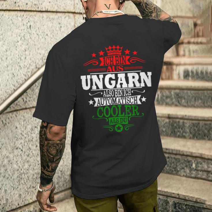 For Hungarian Hungary T-Shirt mit Rückendruck Geschenke für Ihn