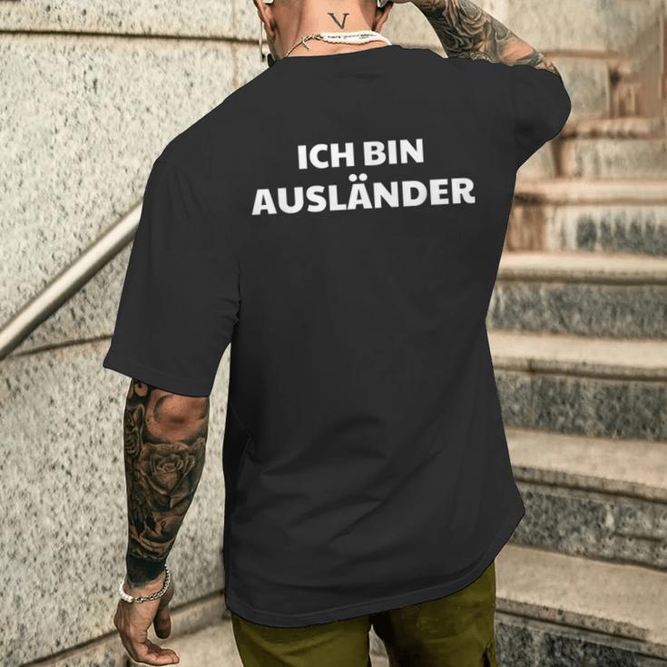 Ich Bin Auslän T-Shirt mit Rückendruck Geschenke für Ihn