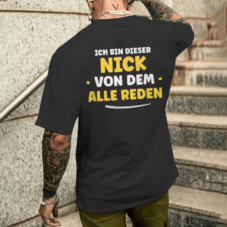 Ich Bin Dieser Nick Ich Bin Dieser T-Shirt mit Rückendruck Geschenke für Ihn