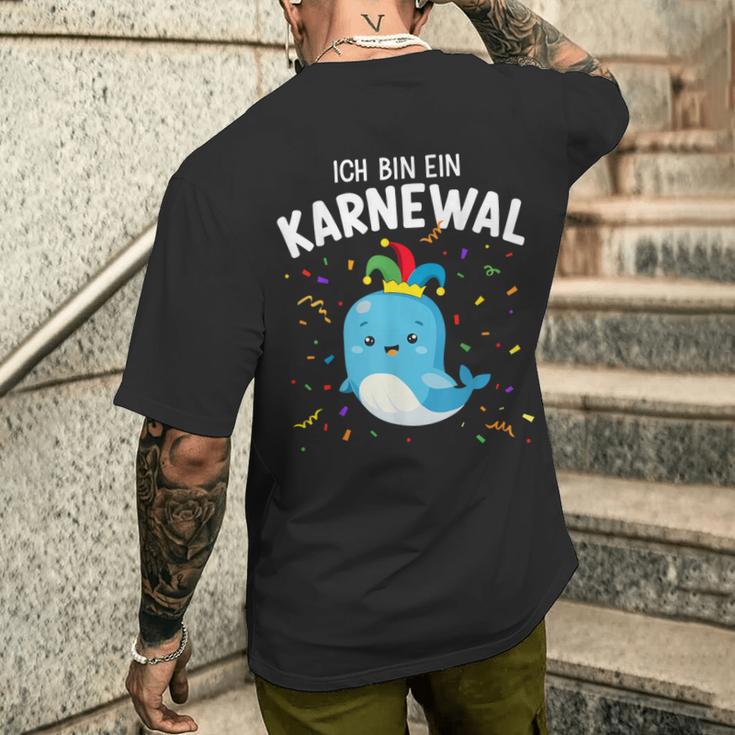 Ich Bin Ein Karnewal Whale T-Shirt mit Rückendruck Geschenke für Ihn