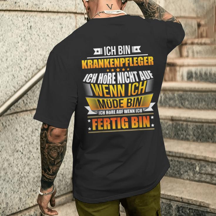 Ich Bin Krankenpfleger Ich Bin T-Shirt mit Rückendruck Geschenke für Ihn