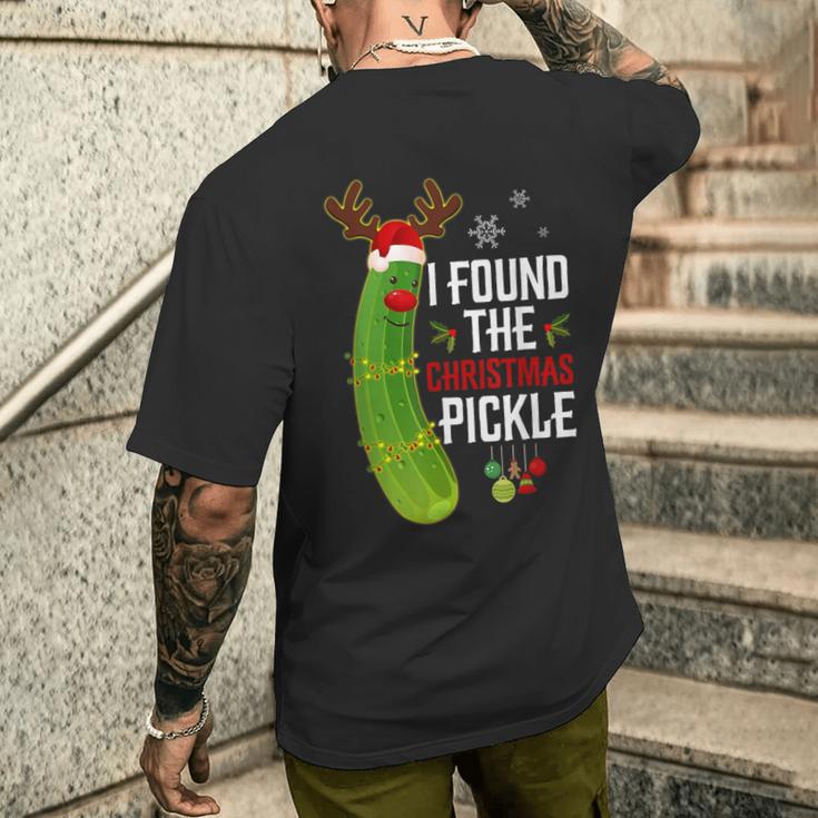 Ich Habe Die Weihnachtsgurke Finden T-Shirt mit Rückendruck Geschenke für Ihn