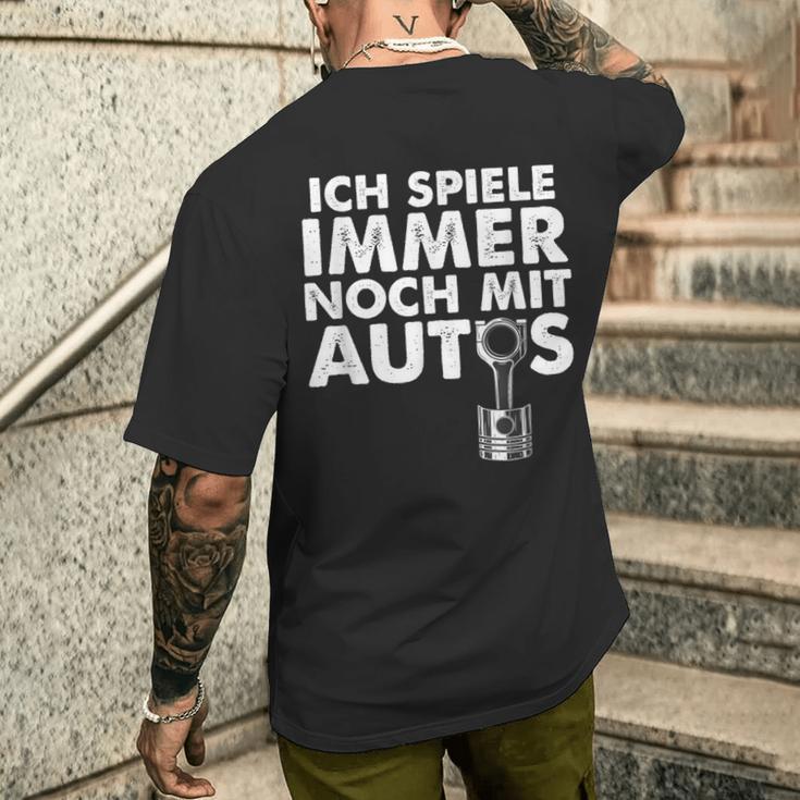 Ich Spiele Immer Noch Mit Autos T-Shirt mit Rückendruck Geschenke für Ihn