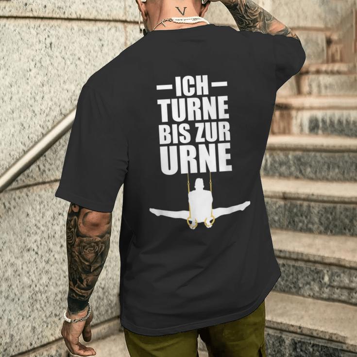 Ich Turne Bis Zur Urne Ich Turne Bis Zur Urn Gymnastics S T-Shirt mit Rückendruck Geschenke für Ihn