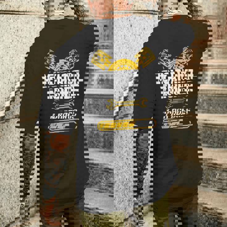Ingeniero Mecánico En Prácticas Ingeniería Estudiante Camiseta Hombre Estampado Espalda Regalos para él