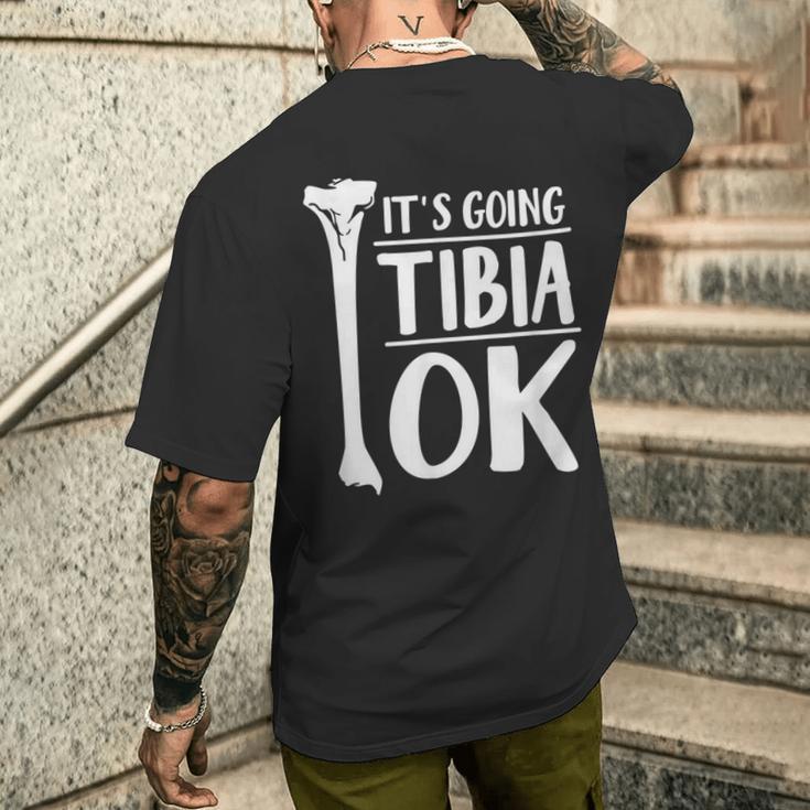 It's Going Tibia OK Human Bone Anatomy Men's Back Print T-Shirt - Monsterry