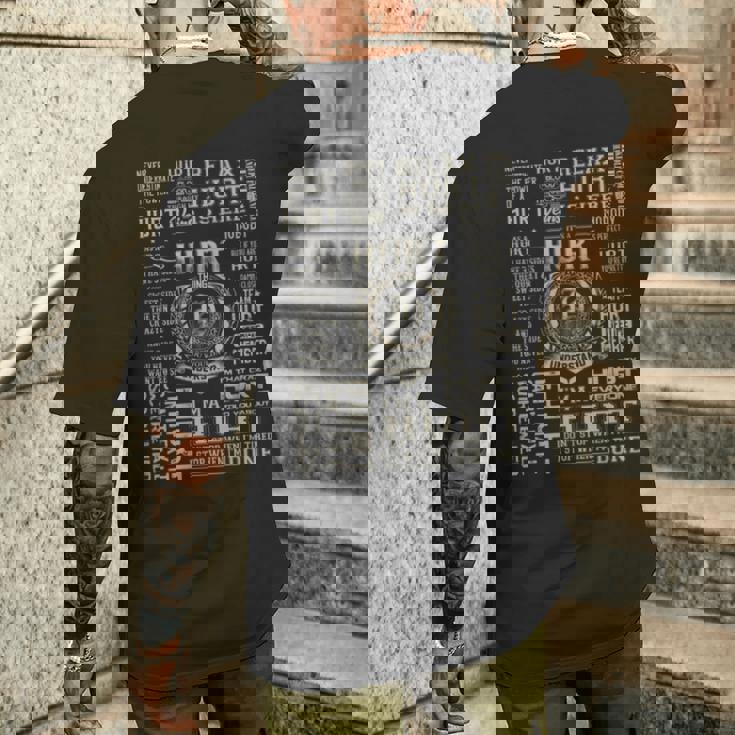 It's A Hurt Thing Hurt Name Men's T-shirt Back Print Gifts for Him