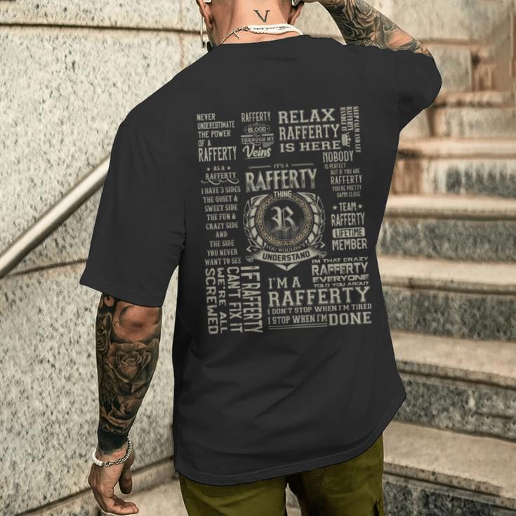 Ms Rafferty Shirt It's A Rafferty Thing Rafferty Name Men's T-shirt Back Print | Mazezy
