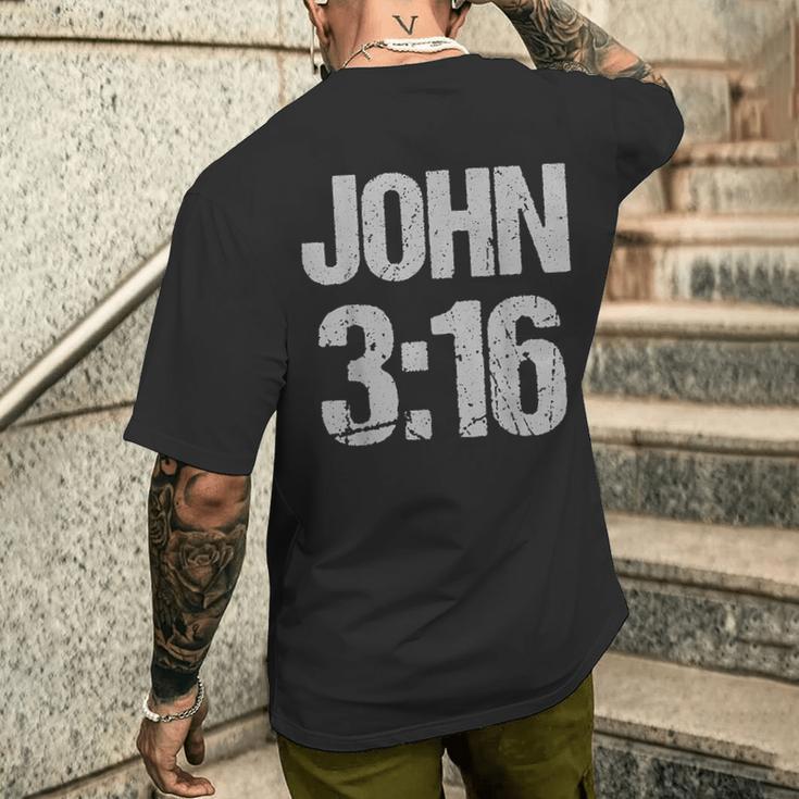 John 3 T-Shirt mit Rückendruck Geschenke für Ihn