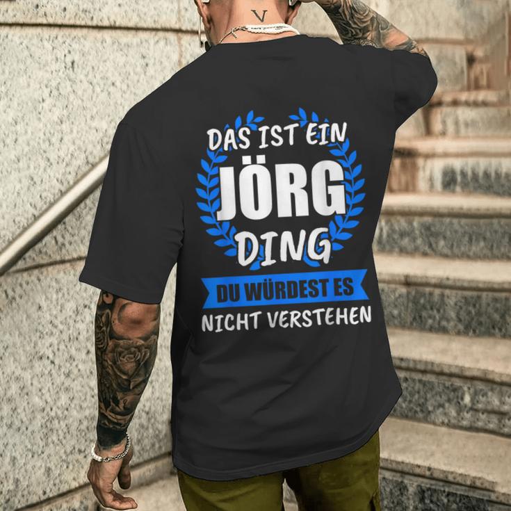 Jörg Name First Name Nickname T-Shirt mit Rückendruck Geschenke für Ihn