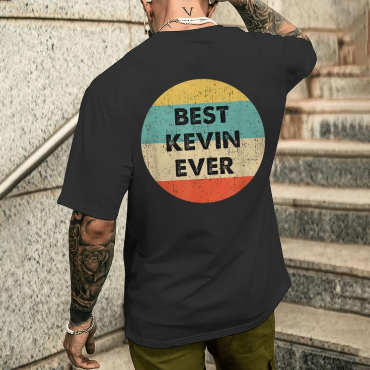 Kevin First Name T-Shirt mit Rückendruck Geschenke für Ihn