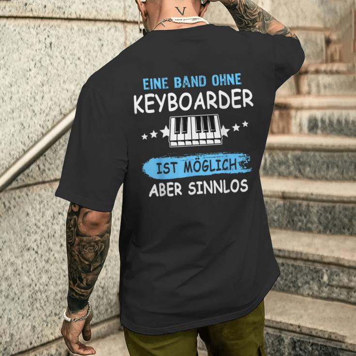 Keyboarder Musician Fun Sayings Music Piano Accessories T-Shirt mit Rückendruck Geschenke für Ihn