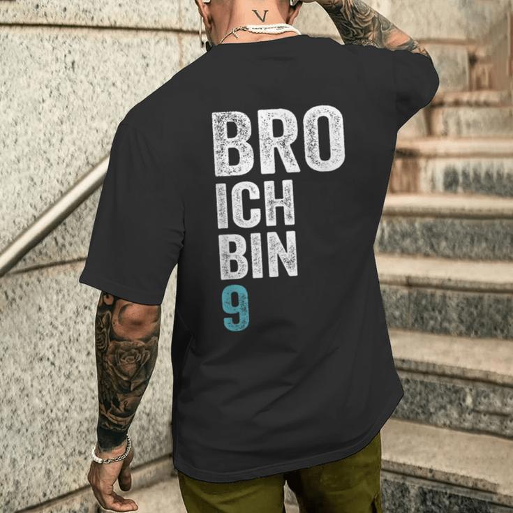 Kinder Bro Ich Bin 9 Jahre Alt Birthday 9Th Birthday T-Shirt mit Rückendruck Geschenke für Ihn