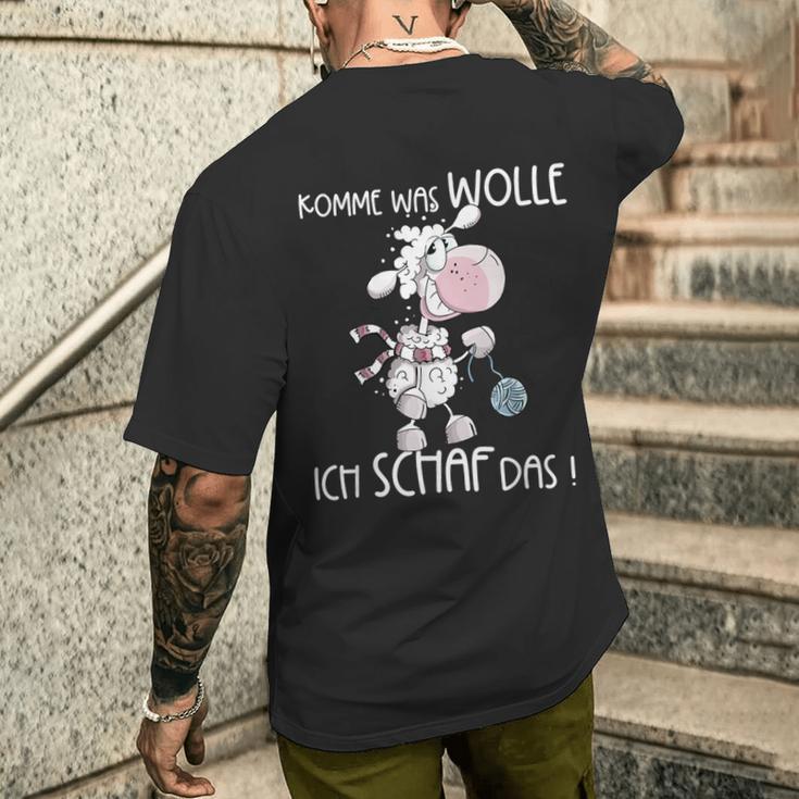 Komme Was Woll T-Shirt mit Rückendruck Geschenke für Ihn