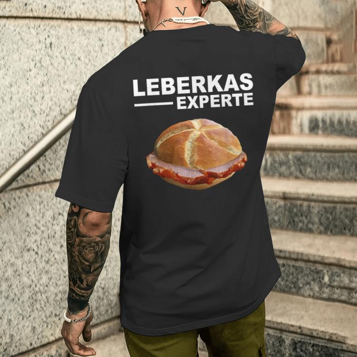 Leberkäse Leberkas Experte Bayern Leberkassemmel T-Shirt mit Rückendruck Geschenke für Ihn