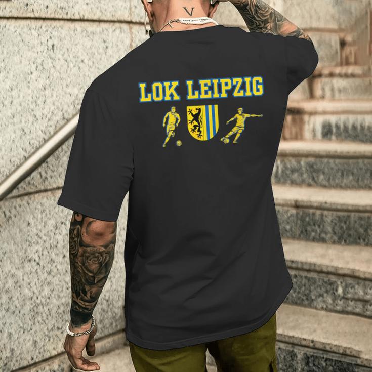 Lok Leipzig Fussball Kickenerein Fan Heimat Sachsen T-Shirt mit Rückendruck Geschenke für Ihn