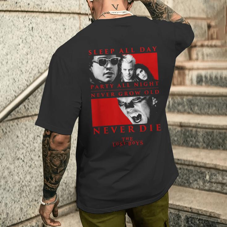 The Lost Boys Never Die T-Shirt mit Rückendruck Geschenke für Ihn