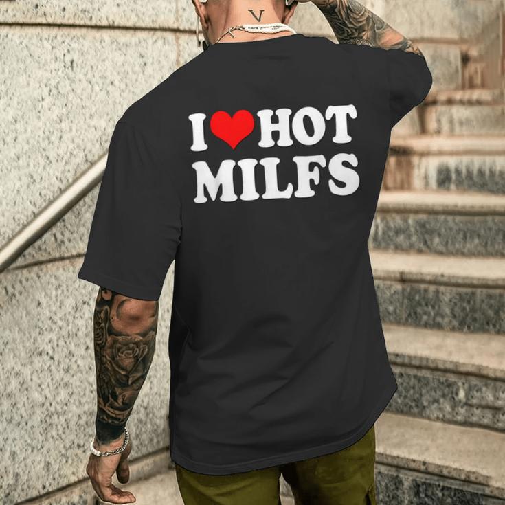 I Love Hot Milfs I Heart Hot Milfs Couple Set T-Shirt mit Rückendruck Geschenke für Ihn