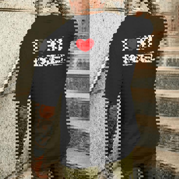 I Love My Rookie Ich Liebe Meinen Rookie T-Shirt mit Rückendruck Geschenke für Ihn