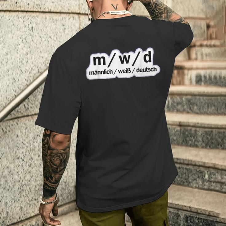 Male German Political Sayings T-Shirt mit Rückendruck Geschenke für Ihn