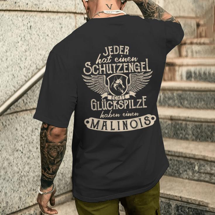 Malinois Belgian Shepherd Guardian Angel T-Shirt mit Rückendruck Geschenke für Ihn