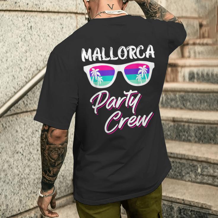 Mallorca Party Crew Malle Party Crew Malle Holiday T-Shirt mit Rückendruck Geschenke für Ihn