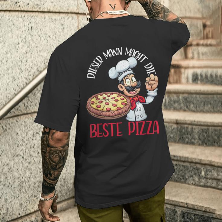 This Man Makes The Best Pizza Pizza Baker T-Shirt mit Rückendruck Geschenke für Ihn