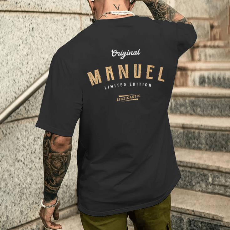 Manuel Limited Edition S T-Shirt mit Rückendruck Geschenke für Ihn