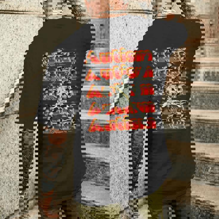Meme Autism Skeleton Camiseta Hombre Estampado Espalda Regalos para él