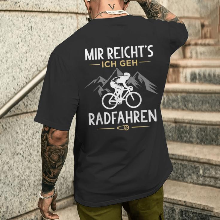 Mir Reichts Ich Geh Cycling Bicycle T-Shirt mit Rückendruck Geschenke für Ihn