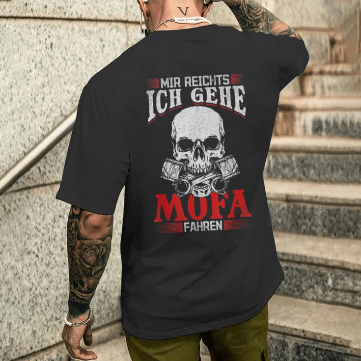 Mir Reichts Ich Gehe Mofa Fahren I Moped Dirt Bike Motorcycle T-Shirt mit Rückendruck Geschenke für Ihn