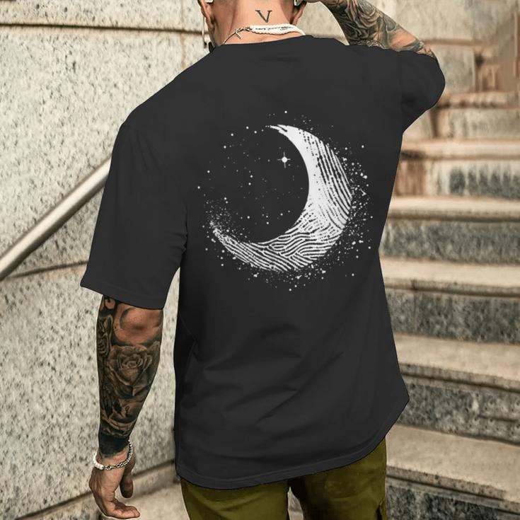 Moon Motif Half Moon Print Full Moon Mobile Phone Cover T-Shirt mit Rückendruck Geschenke für Ihn