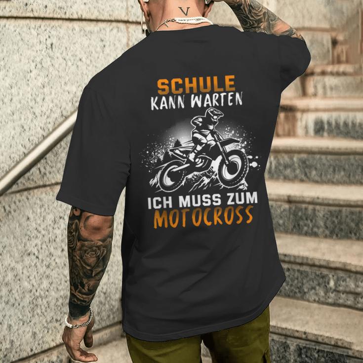 Motocross For Boys Enduro Offroad Superbike S T-Shirt mit Rückendruck Geschenke für Ihn