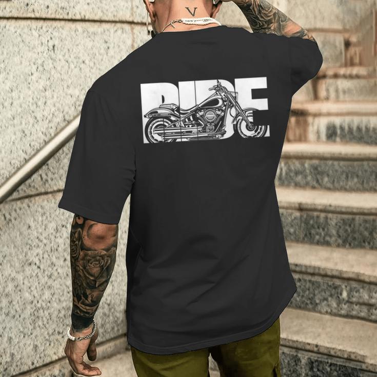 Motorcycle Biker Ride T-Shirt mit Rückendruck Geschenke für Ihn