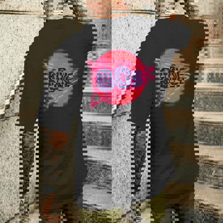 Nacido En Los Años 80 Neon Light Disco Música Cumpleaños Punk Music Camiseta Hombre Estampado Espalda Regalos para él