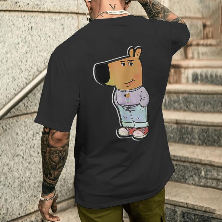 My New Character Double Stylish Chill Guy Meme T-Shirt mit Rückendruck Geschenke für Ihn