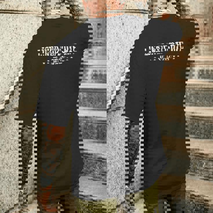 New Driver 2025 N Boys Male Driver License N Driver Men's T-shirt Back Print Gifts for Him