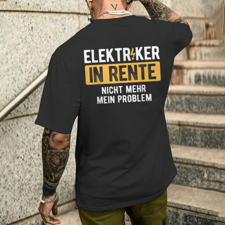 Nicht Mehr Problem Rente Craftsman Electricians T-Shirt mit Rückendruck Geschenke für Ihn