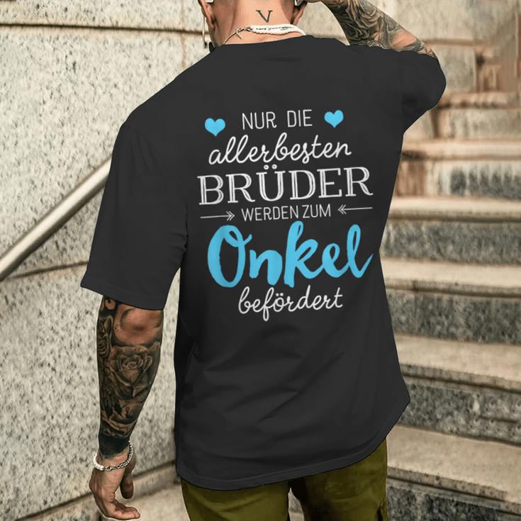 Nur Die Allerbeste Brüder Werden Zum Unkel T-Shirt mit Rückendruck Geschenke für Ihn