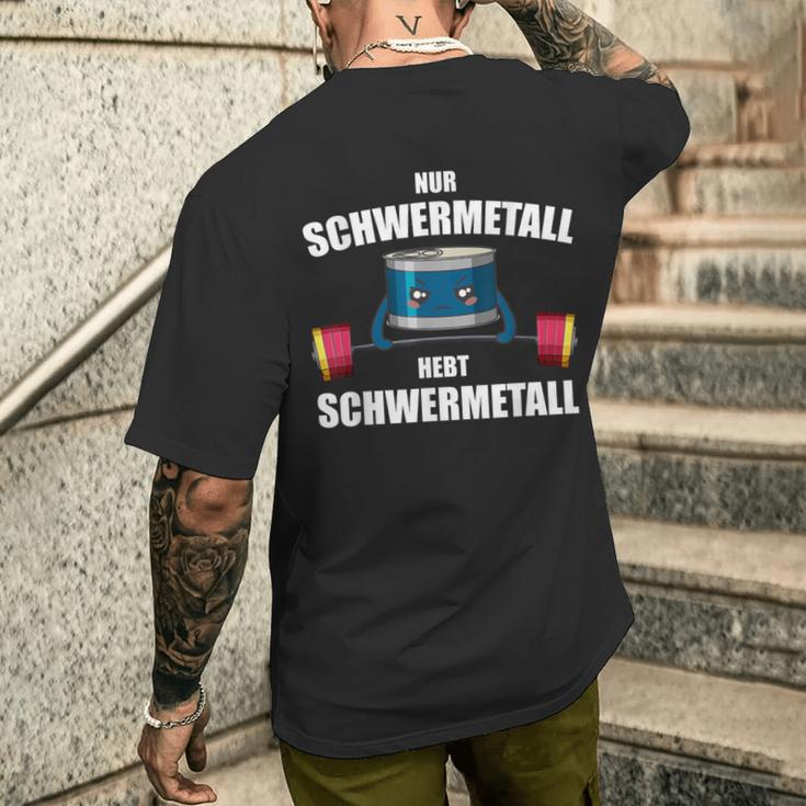 Nur Schwermetall Hebt Schwermetall T-Shirt mit Rückendruck Geschenke für Ihn