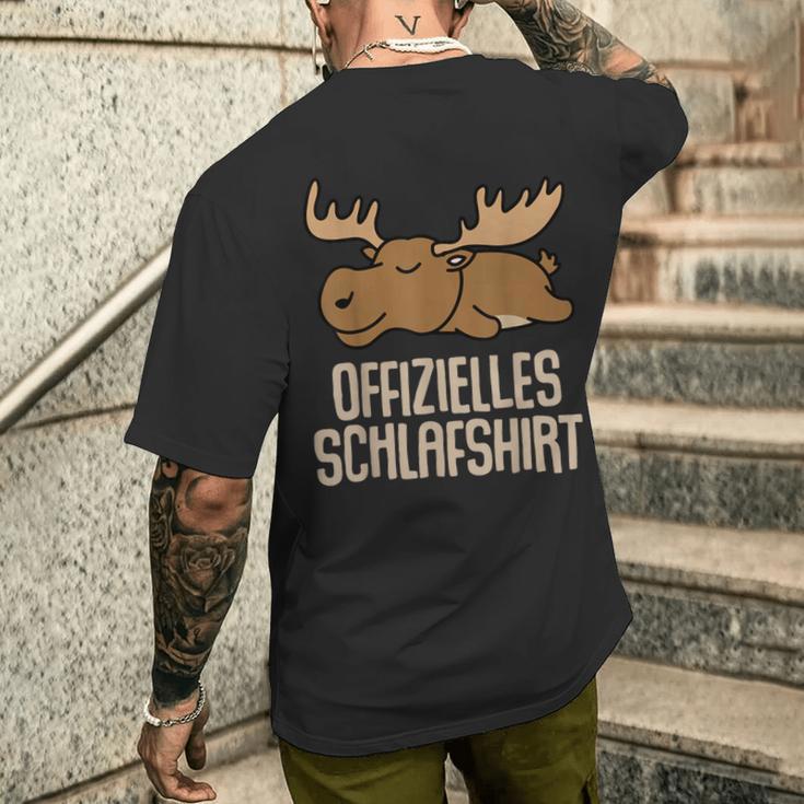 Official Elk Sleep Elk T-Shirt mit Rückendruck Geschenke für Ihn