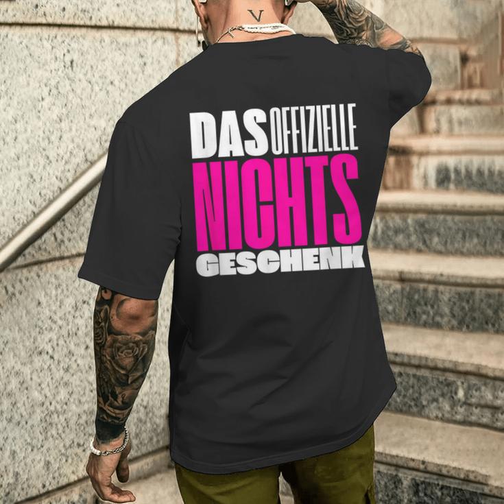 Official Nothing Idea Wir Schenken Uns Nichts T-Shirt mit Rückendruck Geschenke für Ihn