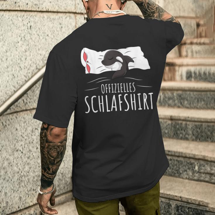 Official Orca Whale Sword Whale Killer Whale T-Shirt mit Rückendruck Geschenke für Ihn