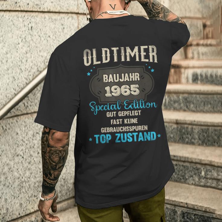 Oldtimer Baujahr 1965 58Th Birthday T-Shirt mit Rückendruck Geschenke für Ihn