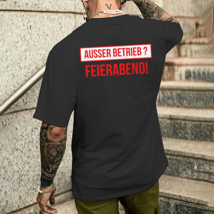 Out-Operation Patience Thread Is Ricked Off Evening T-Shirt mit Rückendruck Geschenke für Ihn